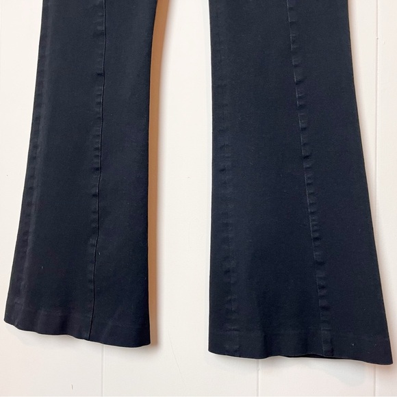 Boden Bi-Stretch Flare Trousers 6R black mid rise solid pants office work casual - Picture 4 of 13